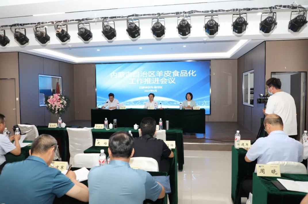 全區(qū)羊皮食品化工作現(xiàn)場調度推進會在巴彥淖爾市召開